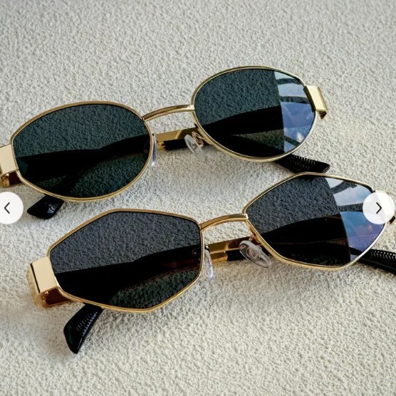 Street Fashion Glasses - Kadınlar için Trend Yuvarlak Çerçeveli Metal