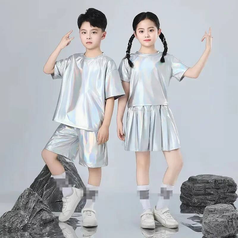 Street Fashion For Boy - Erkek ve Kız Hip-Hop Seti Gümüş