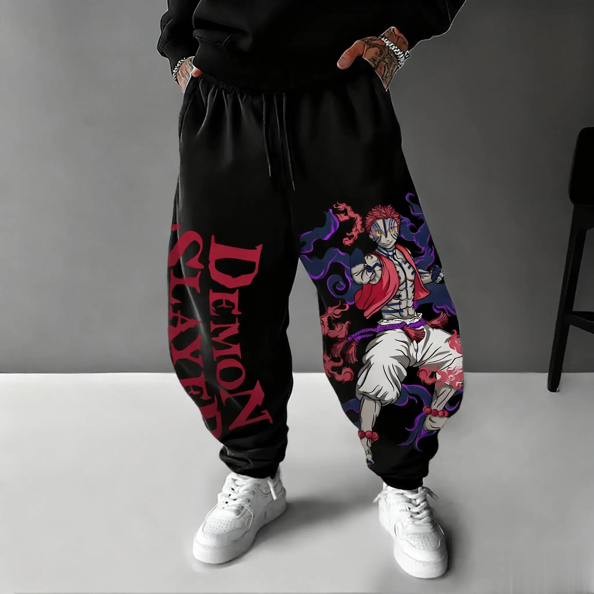 Street Fashion Hats - 2026 iblis avcısı Akaza Anime pantolon