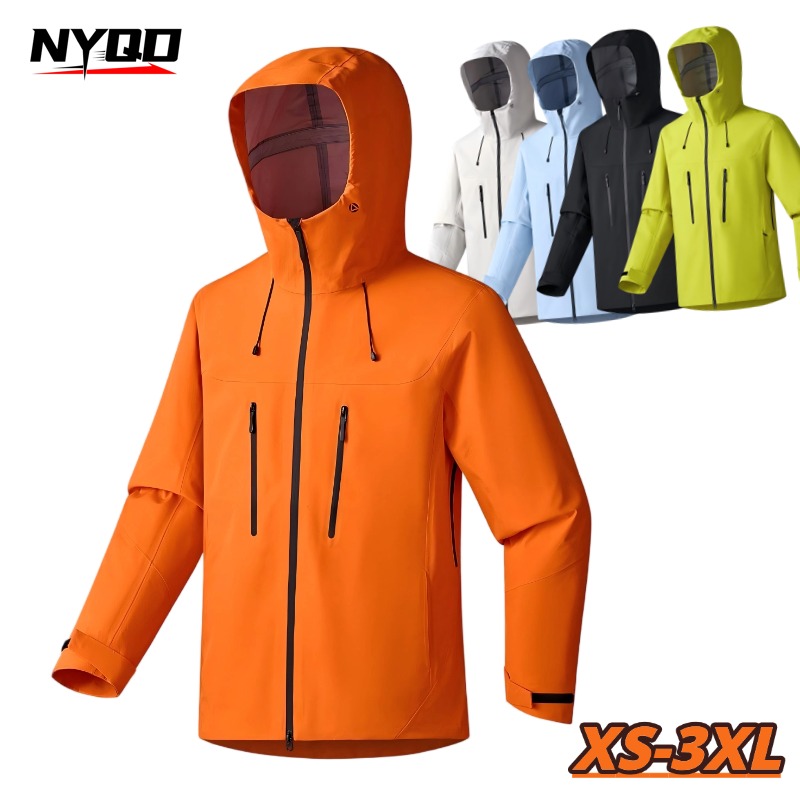 Windbreak Shell Jacket - Tamamen Bantlanmış Sert Kabuklu Kapüşonlu Ceket