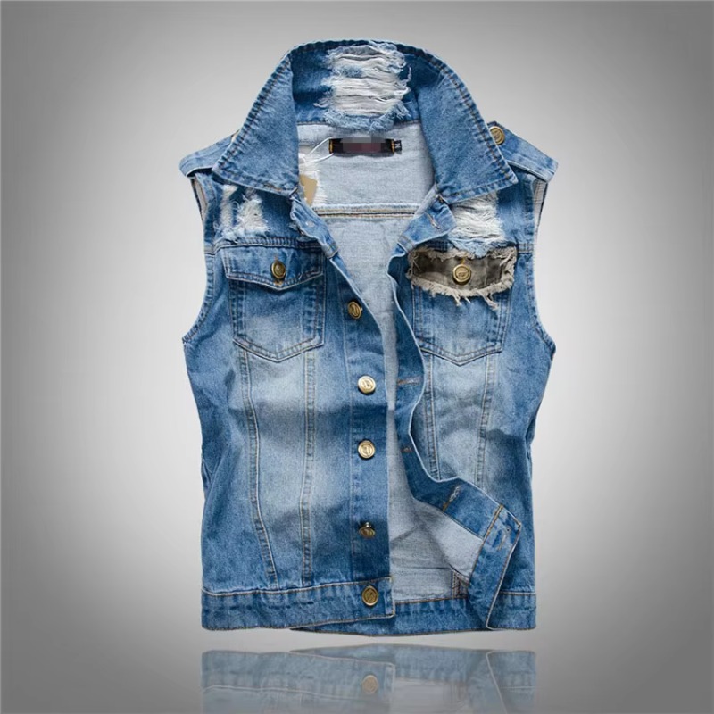 Street Fashion Jeans Men - Erkekler Ince Kot Yelekler Ceketler Yelekler