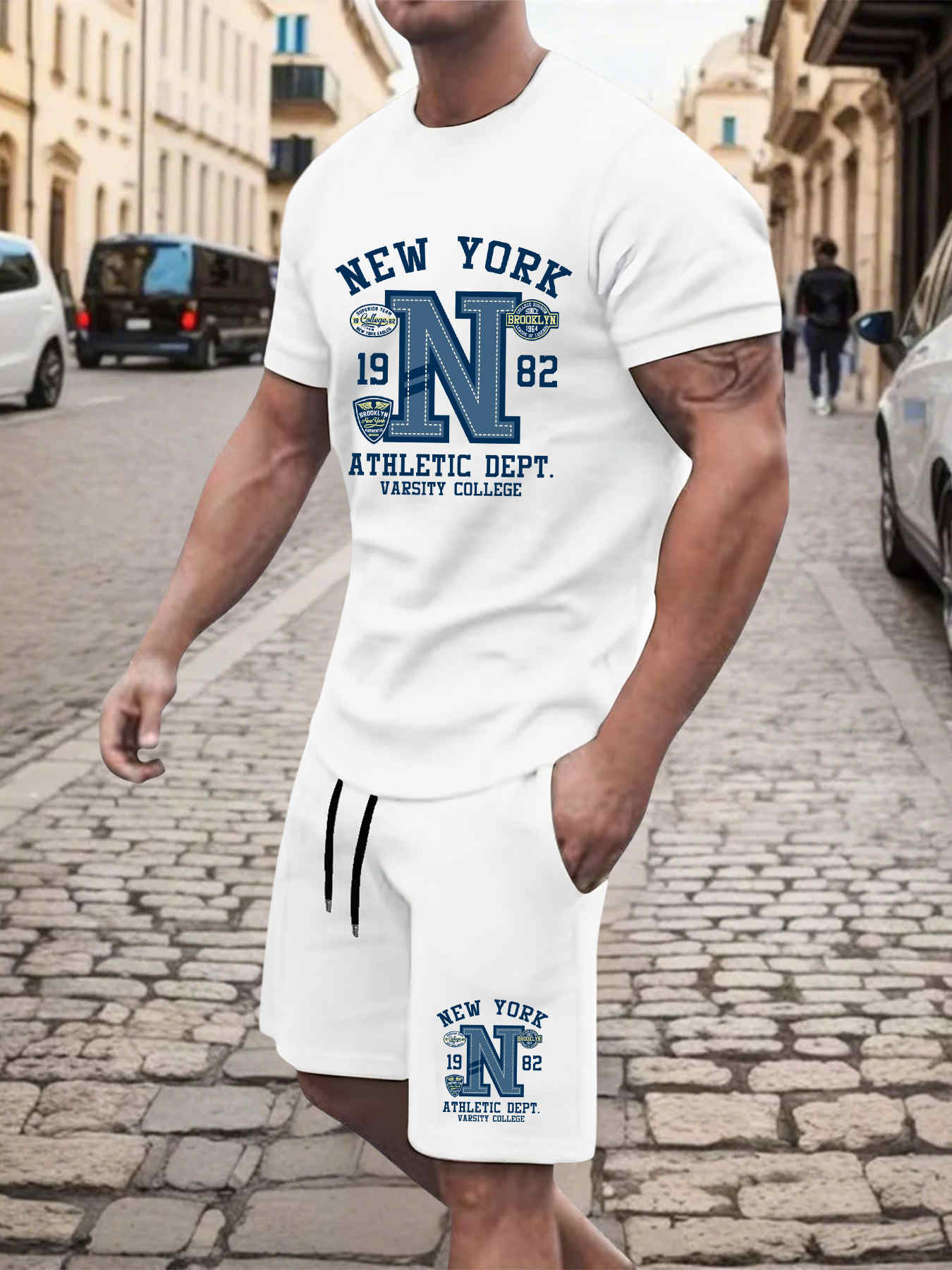 Street Fashion New York 2025 - 2025 Yeni Yaz Erkek Set Yüksek