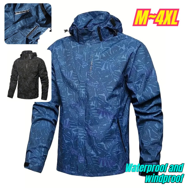 Windbreak Shell Jacket - Erkek Günlük Hafif Su Geçirmez Rüzgarlık