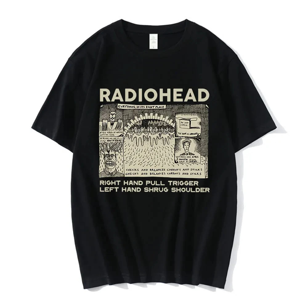 Street Fashion For Boy - Vintage Klasik Radiohead Tişört Erkek Tişörtleri