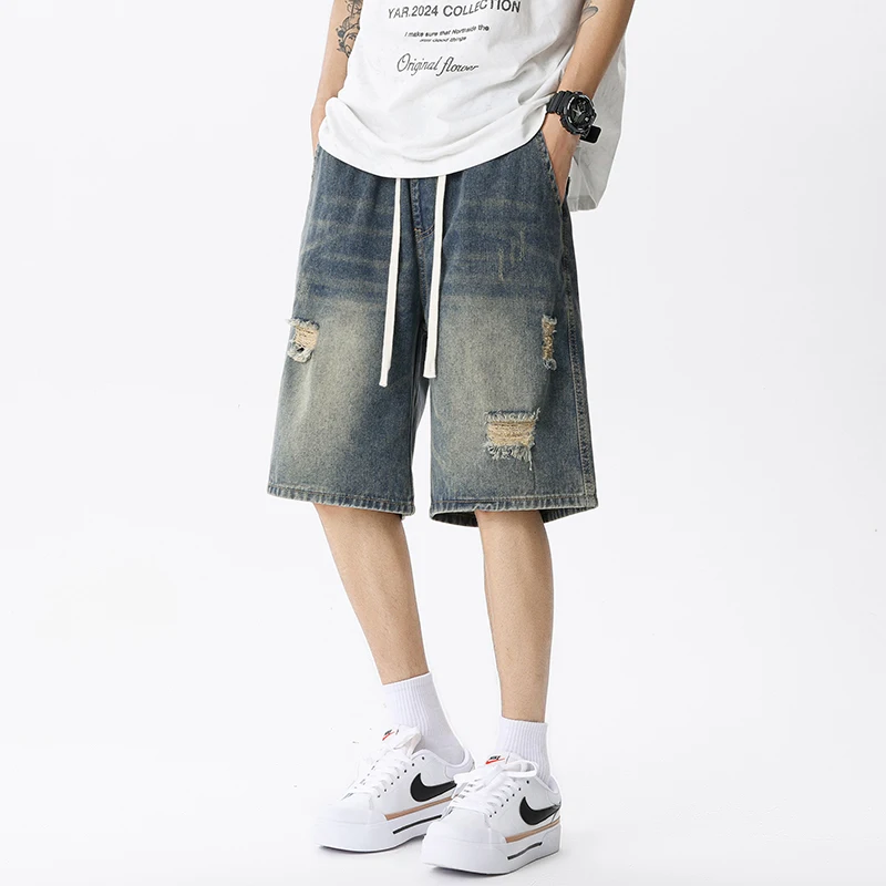 Yaz ince Denim şort erkek Retr - Street Fashion Jeans Men incelemesi ve fiyatı