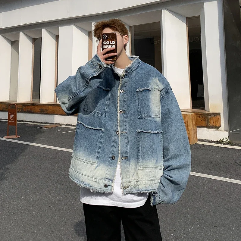 Amerikan Retro Hip Pop Ham Ken - Street Fashion Jeans Men incelemesi ve fiyatı
