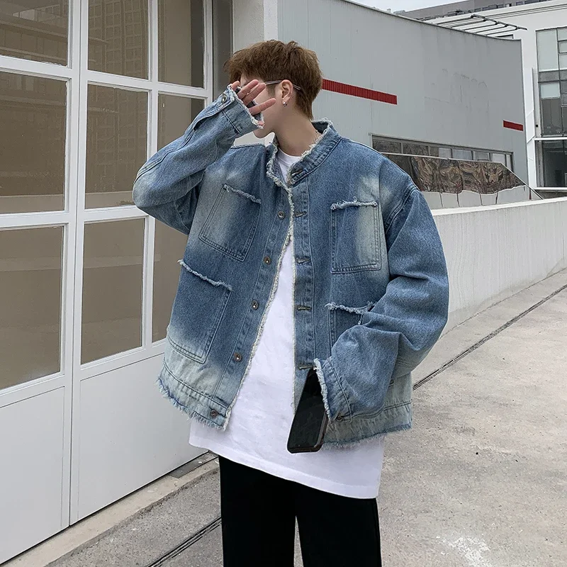 Amerikan Retro Hip Pop Ham Ken - Street Fashion Jeans Men incelemesi ve fiyatı