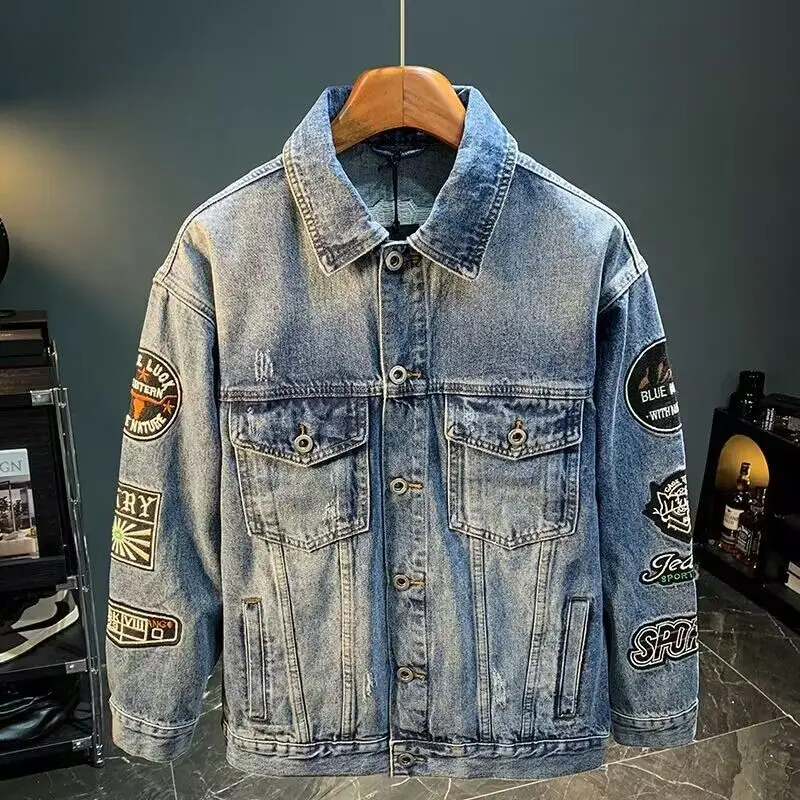 Erkekler High Street Nakış Yam - Street Fashion Jacket Men incelemesi ve fiyatı