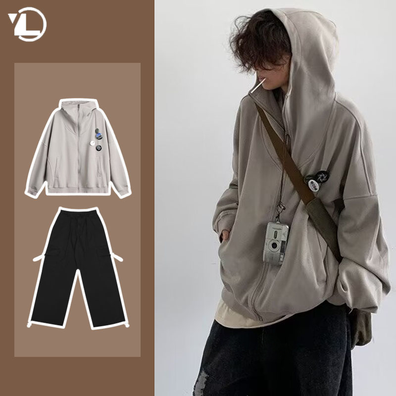 Sonbahar kolej rahat seti erke - Street Fashion Jacket Men incelemesi ve fiyatı