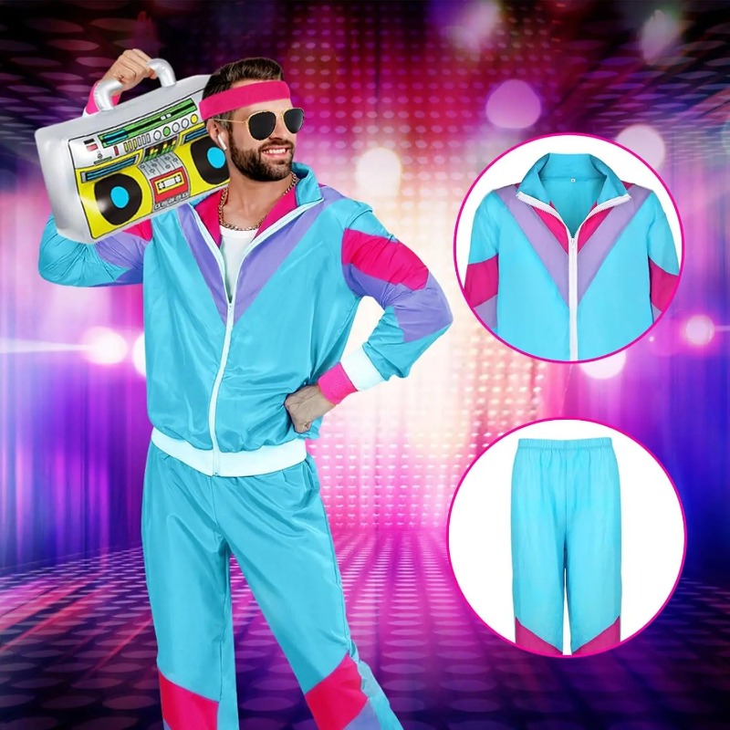 80'ler 90'lar süslü elbise kos - Street Fashion Jacket Men incelemesi ve fiyatı