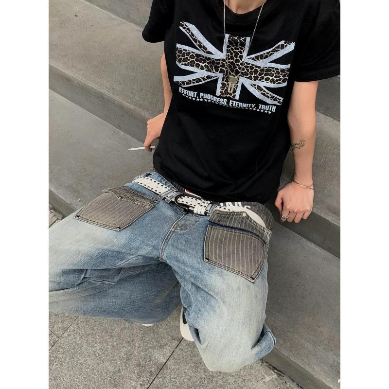 Erkek Patchwork Tasarımlı Kot  - Street Fashion Jeans Men incelemesi ve fiyatı