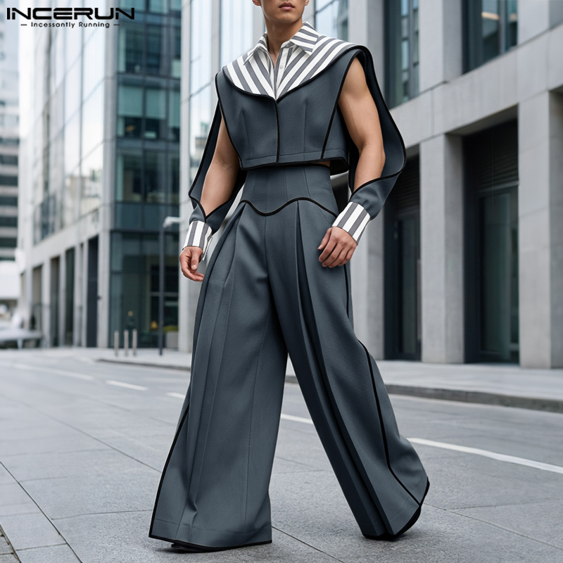 INCERUN Erkek Takımları Patchw - Street Fashion Jacket Men incelemesi ve fiyatı