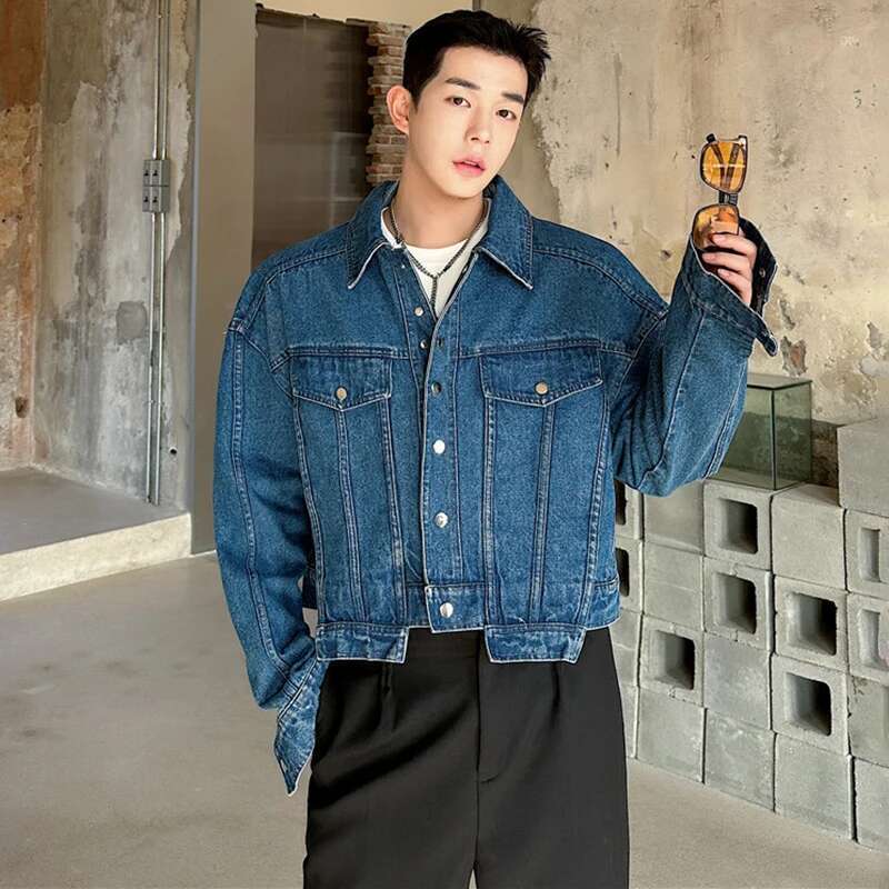 LUZHEN Kişilik Denim Kısa Ceke - Street Fashion Jacket Men incelemesi ve fiyatı