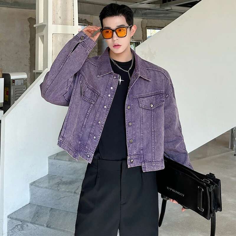 LUZHEN Kişilik Denim Kısa Ceke - Street Fashion Jacket Men incelemesi ve fiyatı