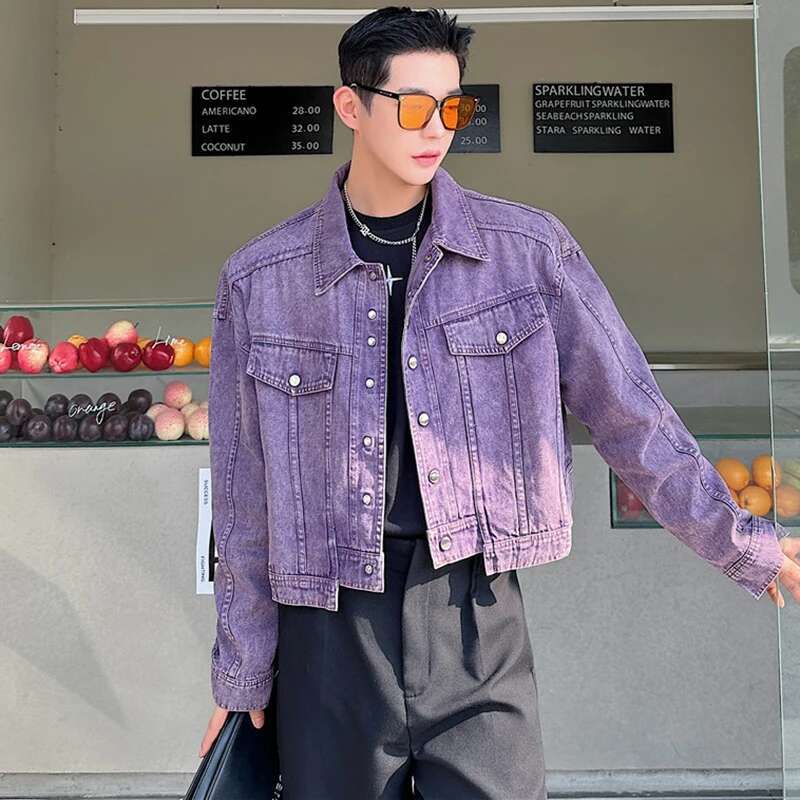 LUZHEN Kişilik Denim Kısa Ceke - Street Fashion Jacket Men incelemesi ve fiyatı