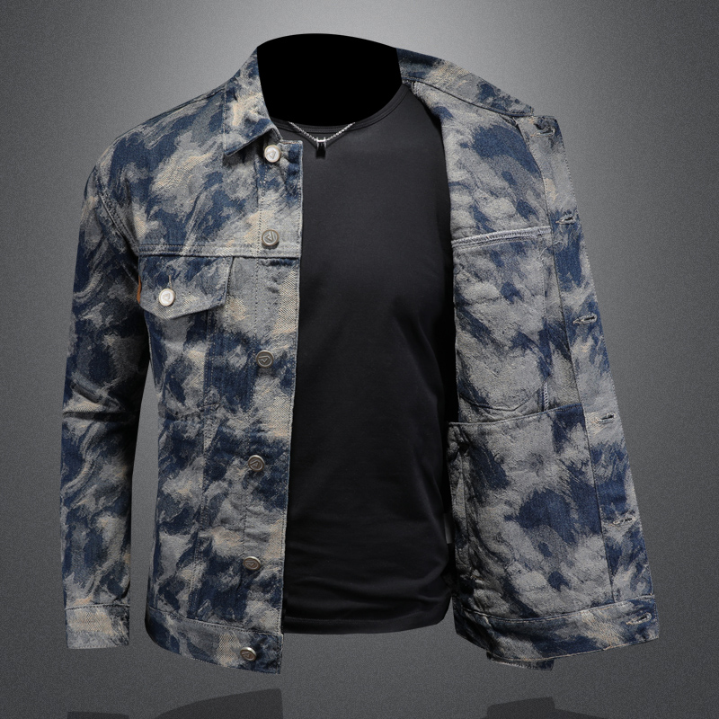 2023 Bahar Vintage Denim Ceket - Street Fashion Jacket Men incelemesi ve fiyatı