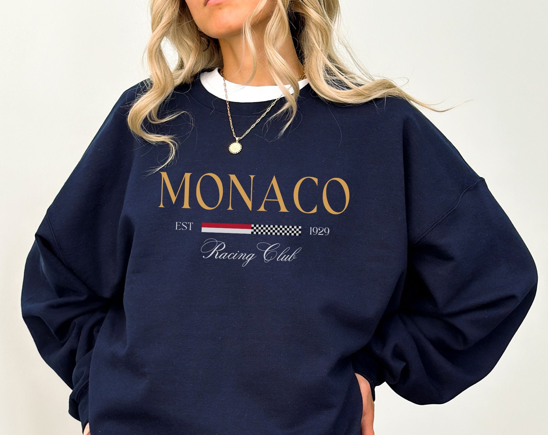 Kadın MONACO Baskı Kazak Kadın - Street Fashion Monaco incelemesi ve fiyatı