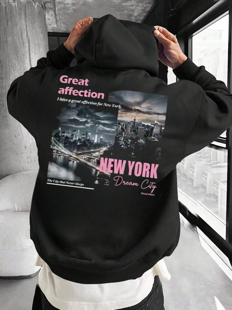 New York Dream City Baskılı Ka - Street Fashion New York 2025 incelemesi ve fiyatı