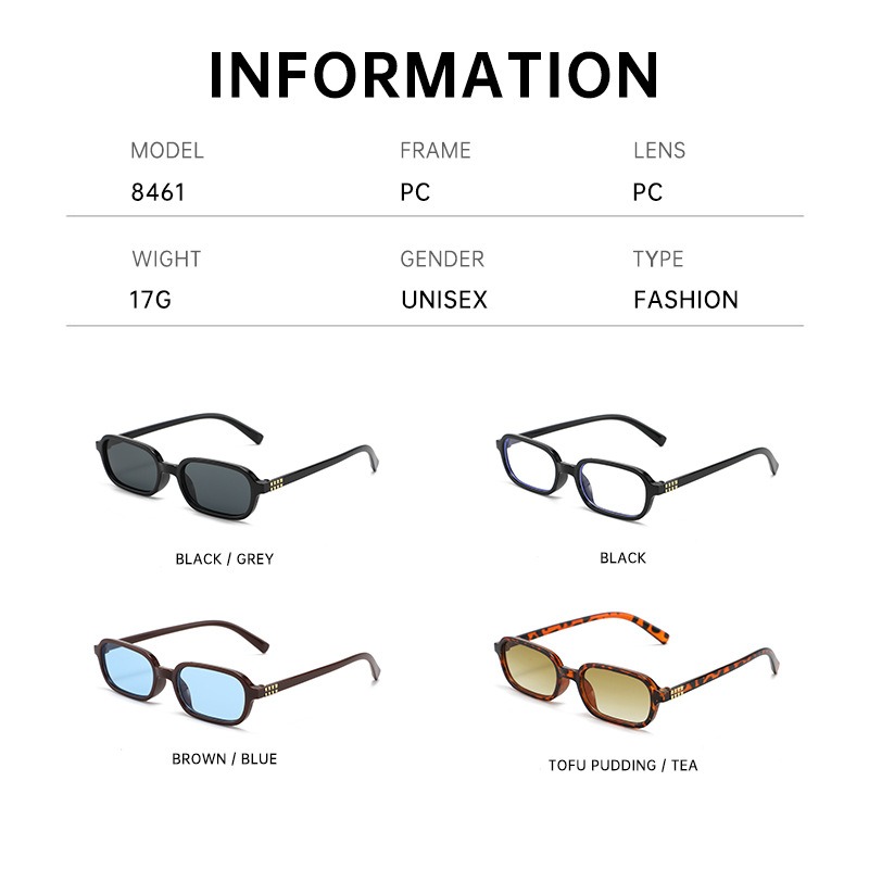 Yeni Küçük Kare Çerçeveli Güne - Street Fashion Glasses incelemesi ve fiyatı