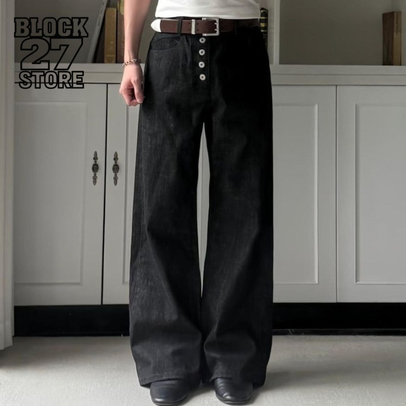 Erkek Kot Pantolon Harajuku Ya - Street Fashion Jeans Men incelemesi ve fiyatı