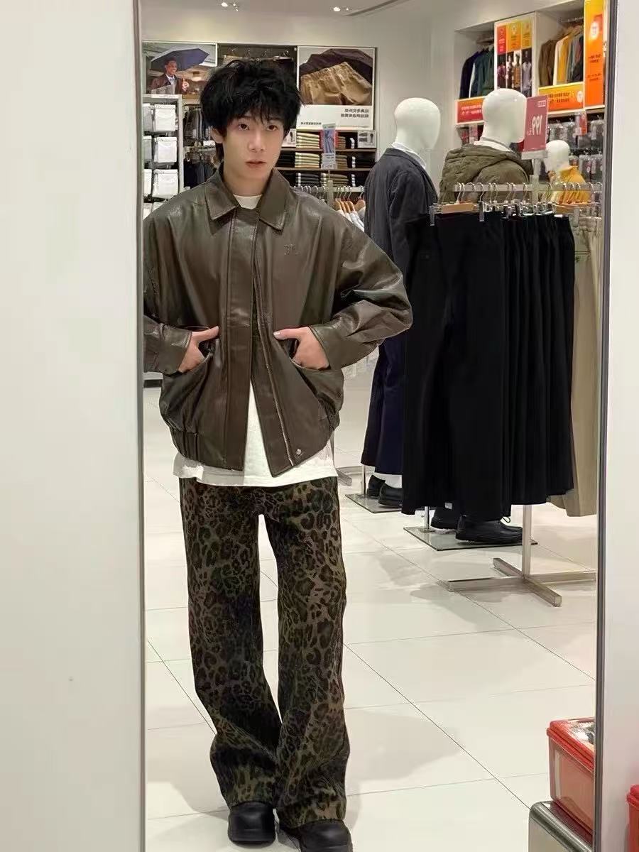 Kore Harajuku retro QICHE erke - Street Fashion Jeans Men incelemesi ve fiyatı