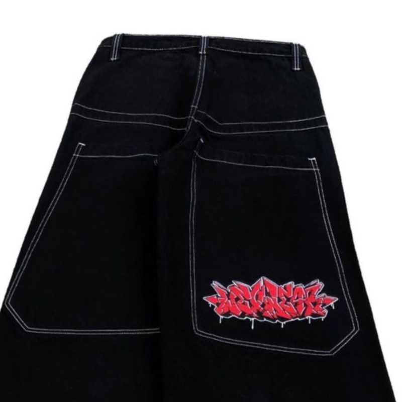 Amerikan Moda Hip Hop Büyük Bo - Street Fashion Jeans Men incelemesi ve fiyatı