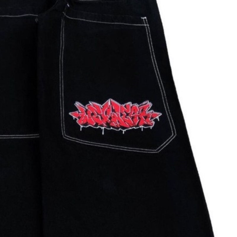 Amerikan Moda Hip Hop Büyük Bo - Street Fashion Jeans Men incelemesi ve fiyatı