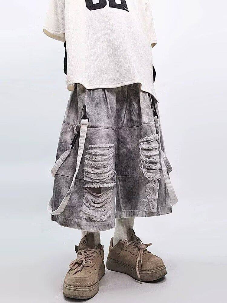 Retro Hip-Hop erkek Yırtık Kot - Street Fashion Jeans Men incelemesi ve fiyatı