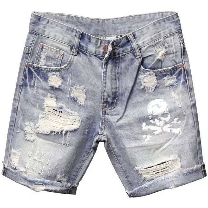 Yaz erkek yıpranmış boncuk del - Street Fashion Jeans Men incelemesi ve fiyatı
